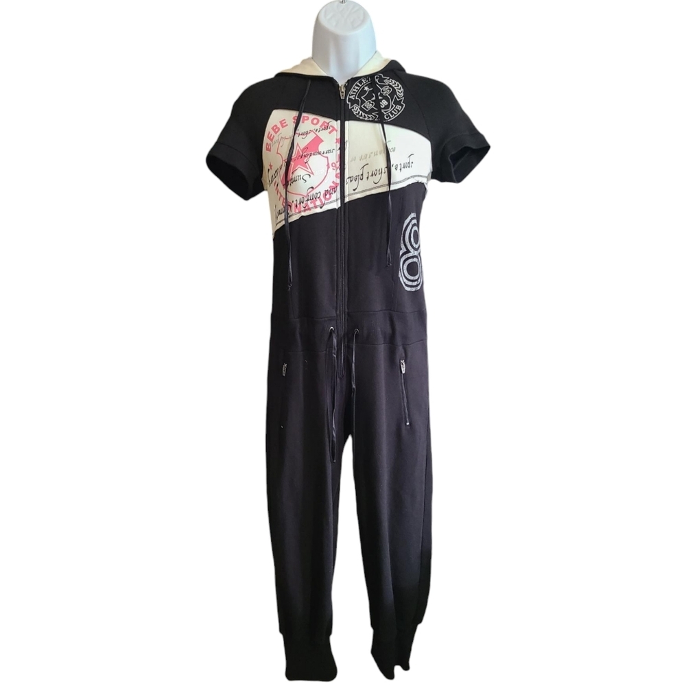 BEBE rare zip up jumpsuit streetwear M